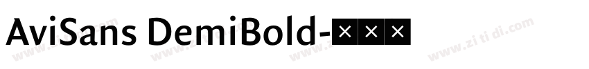 AviSans DemiBold字体转换 AviSans DemiBold字体转换